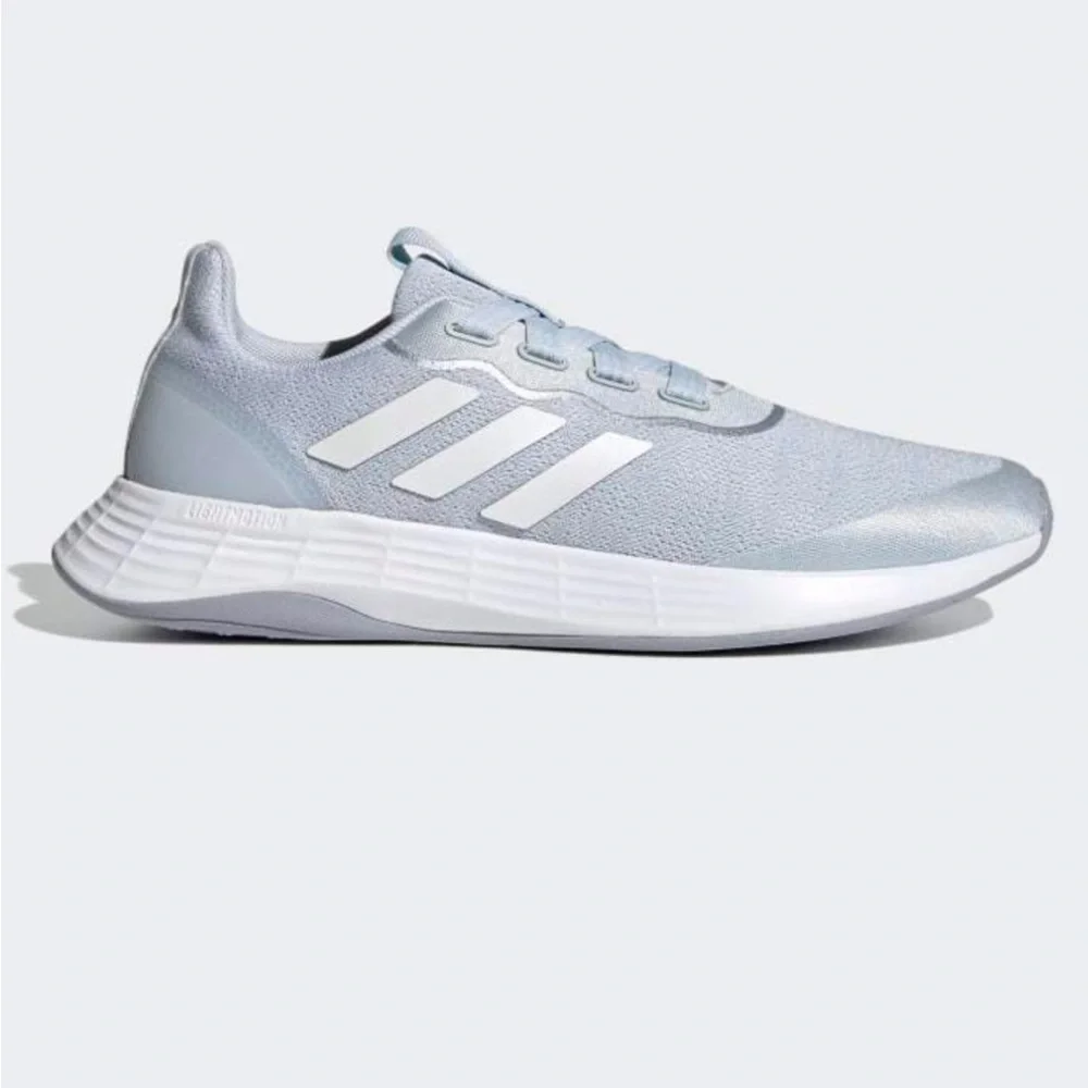Adidas QT Racer x Sport Athletic Sneakers Halo Blue + Silver - Picture 2 of 8